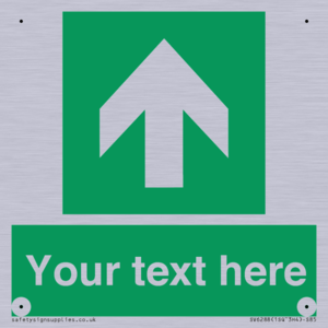 Safe condition Custom arrow up sign